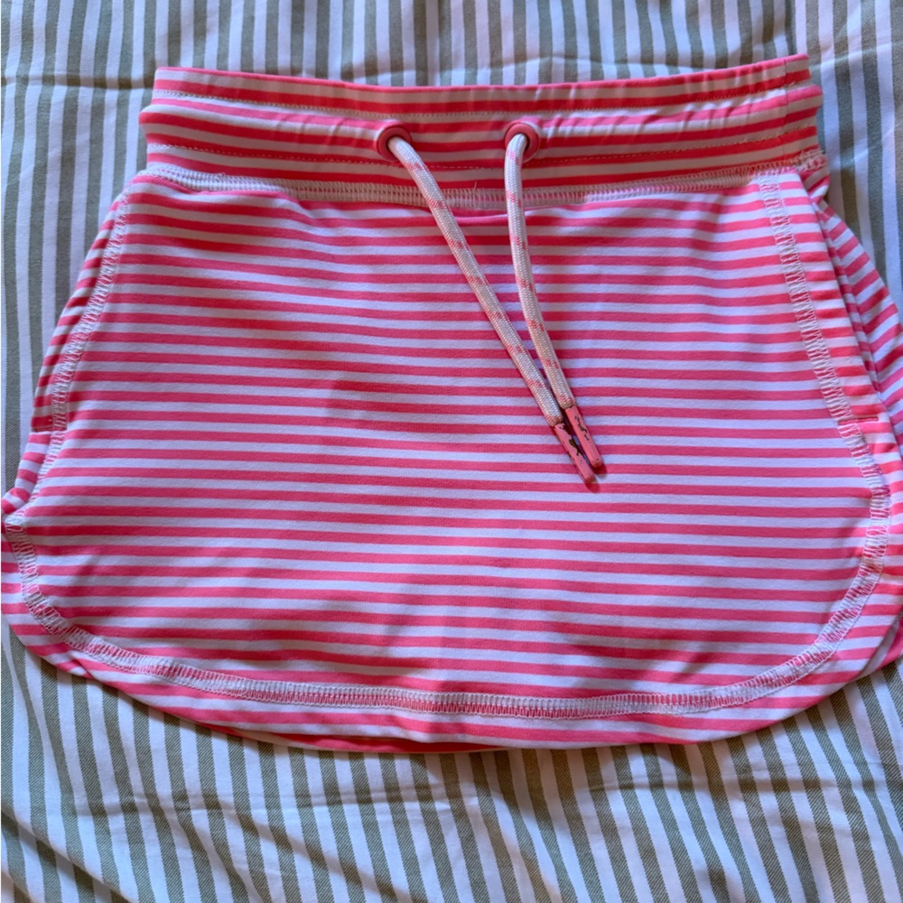Vineyard Vines Pink and White Striped Skirt